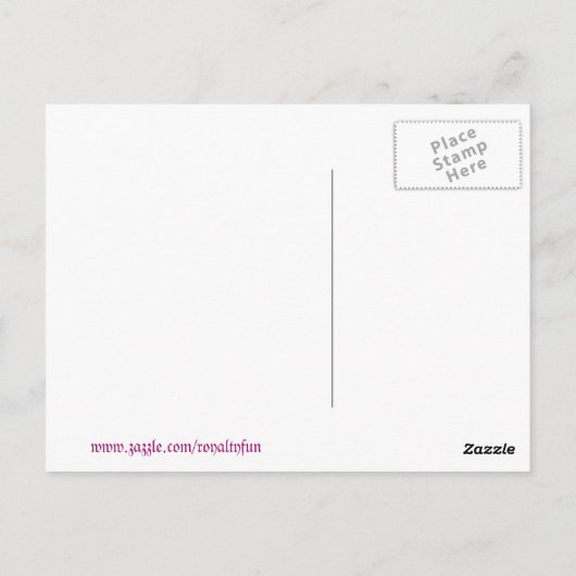 Nine Royal Crowns Tshirts, Geschenke Postkarte (Rückseite)