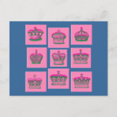 Nine Royal Crowns Tshirts, Geschenke Postkarte (Vorderseite)