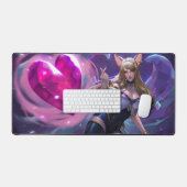 Nine Schwanz Fox Desk | Maßgeschneiderte Schreibti Schreibtischunterlage (Tastatur & Maus)