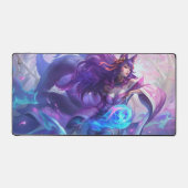 Nine Schwanz Fox Desk | Maßgeschneiderte Schreibti Schreibtischunterlage (Vorderseite)