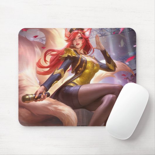 Nine Schwanz Fox Mousepad | Benutzerdefinierbares  (Mit Mouse)