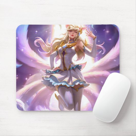Nine Schwanz Fox Mousepad | Benutzerdefinierbares  (Mit Mouse)