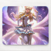 Nine Schwanz Fox Mousepad | Benutzerdefinierbares  (Vorne)