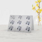 "Nine Screenprint Crabs" Geburtskarte Karte (Gelbe Blume)