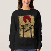 Nine Tailed Fox Japanese Retro 1 Sweatshirt (Vorderseite)