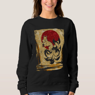 Nine Tailed Fox Japanese Retro 4 Sweatshirt