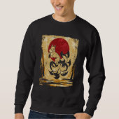 Nine Tailed Fox Japanese Retro 4 Sweatshirt (Vorderseite)