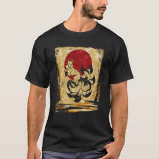 Nine Tailed Fox Japanese Retro 4 T-Shirt