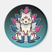 Nine-Tailed Fox- Kyuubi Kitsune Magnet (Vorne)