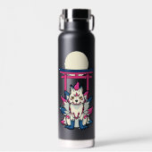 Nine-Tailed Kitsune Fox- Japanese Yokai Trinkflasche (Vorne)