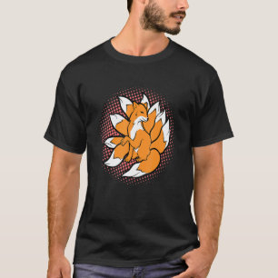 Nine Tails Kitsune Japanese Fox Kami Inari for Gi T-Shirt