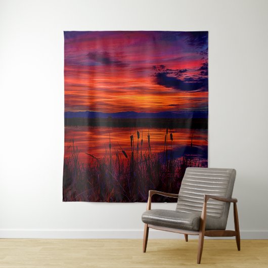 Ninepipe NWR Large Wandteppich (Beispiel)