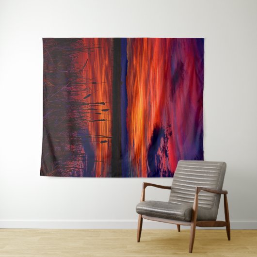 Ninepipe NWR Large Wandteppich (Beispiel (Horizontal))