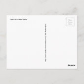 Niner Anwesens Herz und Weiße Rosen Postkarte (Rückseite)