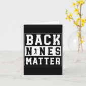 Nines Problem Funny Golf Karte (Gelbe Blume)