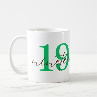 Nineteenth 19 Year Anniversary Personalization Kaffeetasse