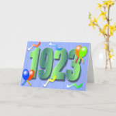 Ninetieth Karte des Geburtstags-1923 (Gelbe Blume)