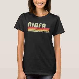 NINFA Name Personalisiert Retro Vintag 80er 90S Bi T-Shirt