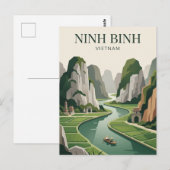 Ninh Binh Vietnam Postkarte (Vorne/Hinten)