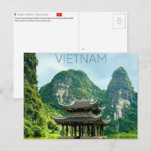 Ninh Binh, Vietnam Reise-Postkarte Postkarte