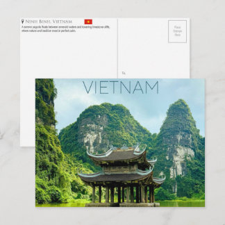 Ninh Binh, Vietnam Reise-Postkarte Postkarte