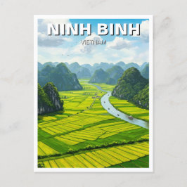 Ninh Binh Vietnam Travel Postkarte