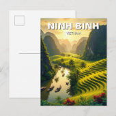 Ninh Binh Vietnam Travel Postkarte (Vorne/Hinten)