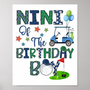 Nini des Geburtstagsjungen Hole In One Golf-Liebha Poster