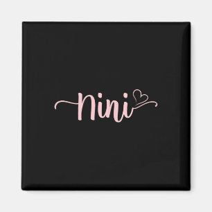 Nini Heart Xmas Grandma Frauen Muttertag Weihnacht Magnet