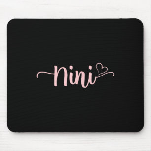 Nini Heart Xmas Grandma Frauen Muttertag Weihnacht Mousepad