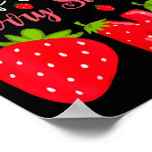 Nini Of The Berry Sweet One 1st Birthday Strawberr Poster (Ecke)