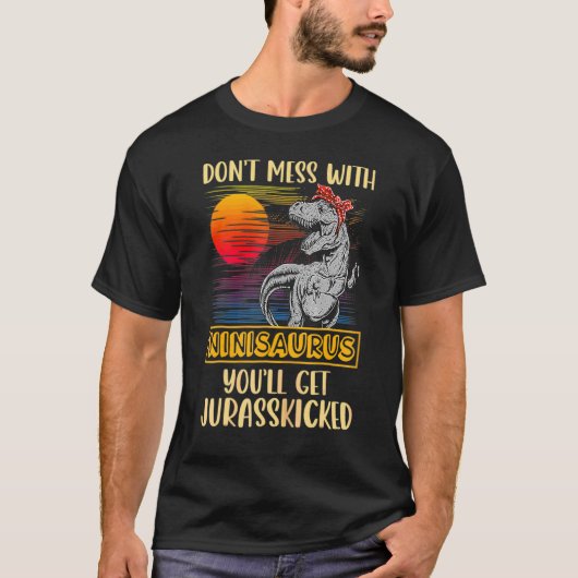 Nini Rex Dinosaurs Mommy Saurus T-Shirt (Vorderseite)