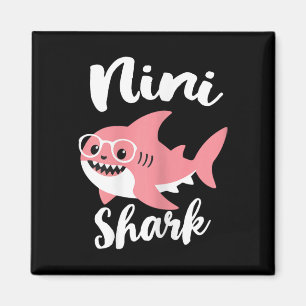 Nini Shark Mother's Day Oma Funny Magnet