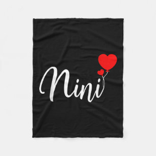 Nini Sweetheart Design mit romantischem Herz Fleecedecke
