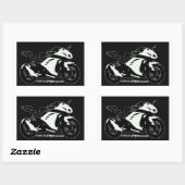 Ninja 300 forum Schwarzweiß Aufkleber (Blatt)