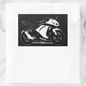 Ninja 300 forum Schwarzweiß Aufkleber (Tasche)