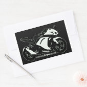 Ninja 300 forum Schwarzweiß Aufkleber (Umschlag)