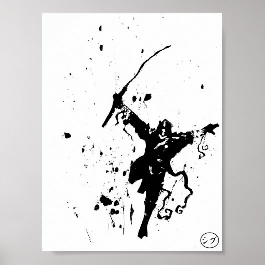Ninja 3 Print Poster (Vorne)