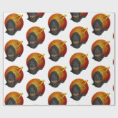 Ninja 7. Geburtstag Geschenkpapier (Flach)