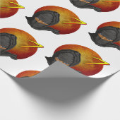 Ninja 7. Geburtstag Geschenkpapier (Ecke)