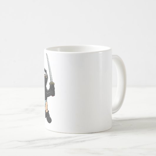 Ninja Ablenkungs-Tasse Kaffeetasse (VorderseiteRechts)