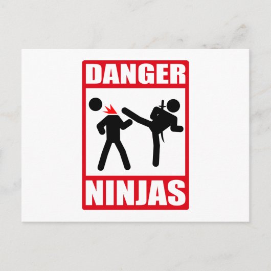 Ninja Academy Okinawa tötet Bill Postkarte (Vorderseite)