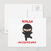 Ninja Accountant Postkarte (Vorne/Hinten)