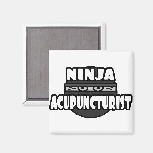 Ninja Acupuncturist Magnet (Vorderseite/Rückseite)