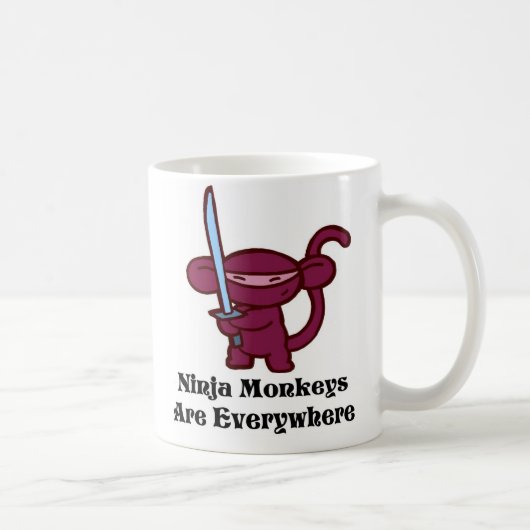 Ninja Affe Kaffeetasse (Rechts)