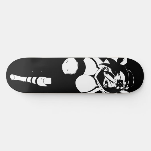 Ninja Anime Girl Skateboard Deck (Horizontal)