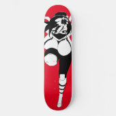 Ninja Anime Girl Skateboard Deck (Vorderseite)