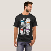 Ninja Artist Renaissance Michelangelo Leonardo Raf T-Shirt (Vorne ganz)