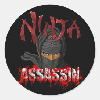 Ninja Assassin Runder Aufkleber