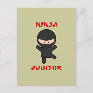 Ninja-Auditor Postkarte
